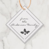 Personalisiert Foil Christmas Dealer Tag Set (Rückseite)