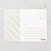 Personalisiert - Foliage Muster Extravagant Vielen Postkarte (Rückseite)