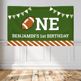 Personalisiert Football 1. Geburtstag Party Banner