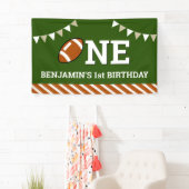 Personalisiert Football 1. Geburtstag Party Banner (Insitu)