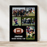 Personalisiert Football 5 Fotocollage Name Team # Poster<br><div class="desc">Dieses individuell gestaltete Fußballposter mit 5 Fotos, dem Namen des Fußballspielers, der Trikotnummer und dem Teamnamen. Personalisieren Sie die Aktion, ein Team-Foto, etc. Verändern Sie die Hintergrundfarbe ganz nach den Farben Ihres Teams - klicken Sie einfach auf "Anpassen" und dann auf den kleinen Augentropfen. Ein tolles Ende der Saison oder...</div>