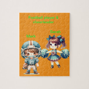 Personalisiert Football & Cheerleader Jigsaw Puzzl Puzzle