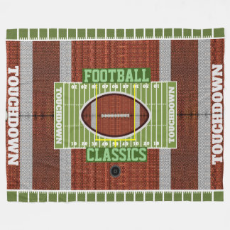 Personalisiert Football Classics Fleece Blanket