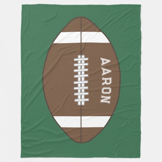Personalisiert Football Fleece Blanket (Vorderseite)