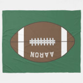 Personalisiert Football Fleece Blanket (Vorderseite (Horizontal))