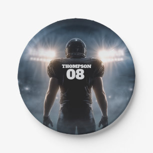 Personalisiert Football Geburtstagspartei Pappteller