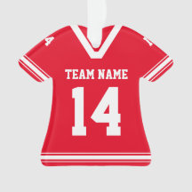 Personalisiert Football Jersey Red Foto