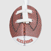 Personalisiert Football Lacke Ornament (Vorderseite)