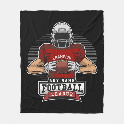 Personalisiert Football League Player Champ Fleecedecke (Vorderseite)