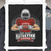 Personalisiert Football League Player Champ Fleecedecke