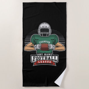 Personalisiert Football League Player Champ Strandtuch