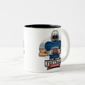 Personalisiert Football League Player Champ Zweifarbige Tasse (VorderseiteRechts)