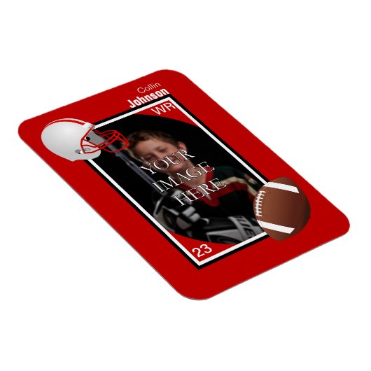 Personalisiert Football Magnet (Rechte Seite)