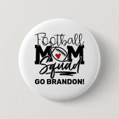 Personalisiert Football Mama Squad Button (Vorderseite)