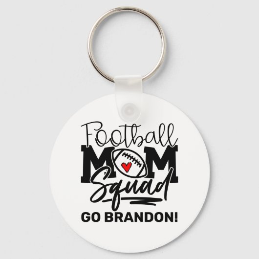 Personalisiert Football Mama Squad Schlüsselanhänger (Vorderseite)