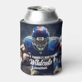 Personalisiert Football Player Foto High School Dosenkühler (Kanne Vorderseite)