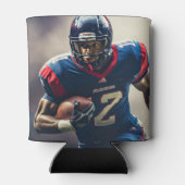 Personalisiert Football Player Foto High School Dosenkühler (Rückseite)