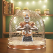 Personalisiert Football Player Snow Globe Schneekugeln