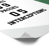 Personalisiert Football Poster Name, Bild...18x24 (Ecke)