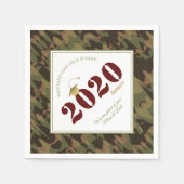 Personalisiert Forest Camouflage Electric Pattern Serviette (Vorderseite)