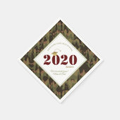 Personalisiert Forest Camouflage Electric Pattern Serviette (Ecke)