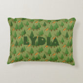 Personalisiert Forest Fox Baby Dekokissen (Rückseite)