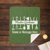 Personalisiert Forest Green Modern Master Gardener Sherpadecke
