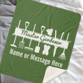 Personalisiert Forest Green Modern Master Gardener Sherpadecke
