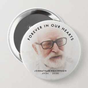 Personalisiert Forever in unserem Hearts Foto Memo Button