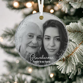 Personalisiert Forever in unserem Herz-Foto-Speich Ornament Aus Metall