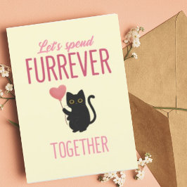 Personalisiert Forever Zusammen Niedliche Katzen V Feiertagskarte