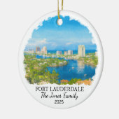 Personalisiert Fort Lauderdale Ornament, Florida Keramik Ornament (Links)