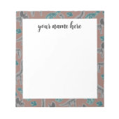 Personalisiert Fossilisierte Dinosaurier Notepad Notizblock (Vorderseite)