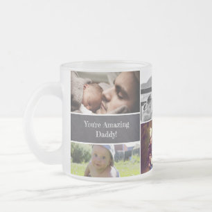 Personalisiert, Foto Custom Daddy Vatertag Mattglastasse
