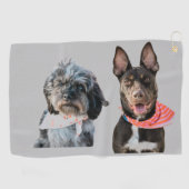 PERSONALISIERT FOTO GOLF TOWEL GOLFHANDTUCH (Horizontal)