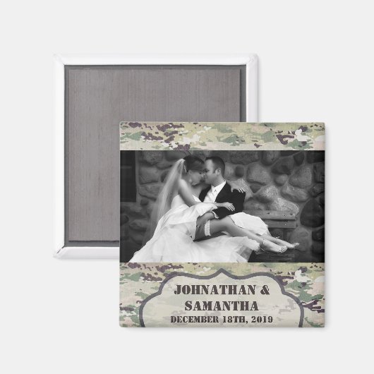 Personalisiert Foto Magnet Army OCP Camouflage Uni (Vorderseite/Rückseite)