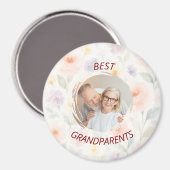 Personalisiert Foto Magnet | Beste Großeltern (Vorderseite/Rückseite)