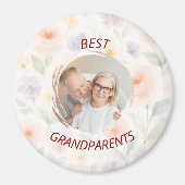 Personalisiert Foto Magnet | Beste Großeltern (Vorne)