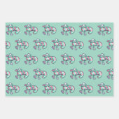 Personalisiert Foto Santa Candy Cane Geschenkpapier Set (Vorderseite 2)