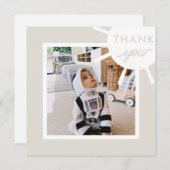 Personalisiert Foto Sun Kindergeburtstag Dankeskarte (Vorne/Hinten)