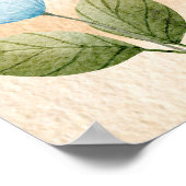 Personalisiert Fox Baby Animals Boho Rainbow Poster (Ecke)