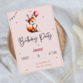 Personalisiert Fox Geburtstagsparty Einladungen