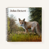Personalisiert Fox im Woods Journal-Notebook Notizblock (Vorderseite)