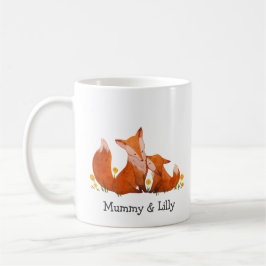 Personalisiert Fox Mama & Son Tasse - Individuelle