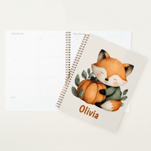Personalisiert Fox Pumpkin Halloween Design Planer (Anzeige)