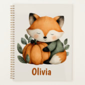 Personalisiert Fox Pumpkin Halloween Design Planer (Vorderseite)