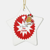 Personalisiert Fox TerrierKeepake Ornament (Links)