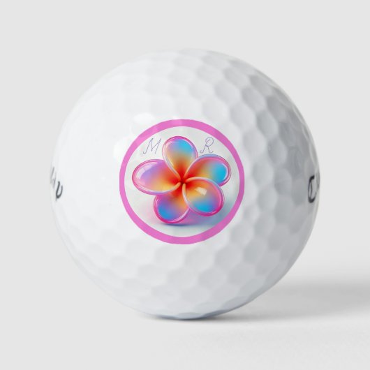 Personalisiert Frangipani Callaway Golf Balls Golfball (Vorderseite)