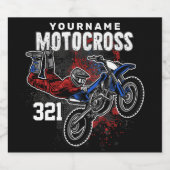 Personalisiert Freestyle Motocross Racing FMX Tric Bierflaschenetikett (Einzelnes Label)