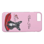 Personalisiert French Bull Dog - Frankreich - Lieb Case-Mate iPhone Hülle (Rückseite (Horizontal))